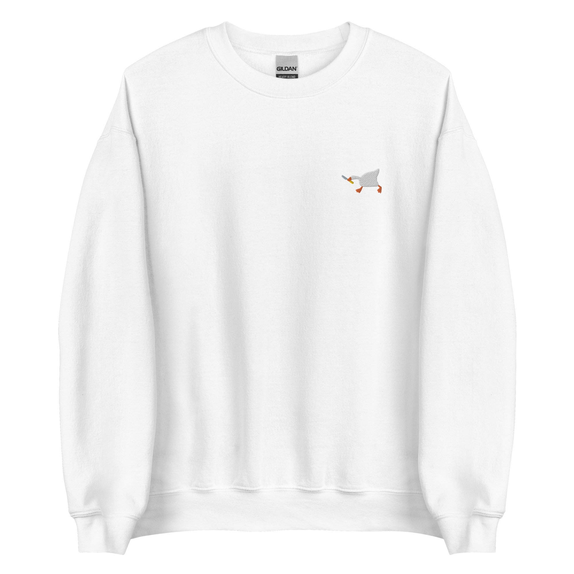 Discover Goose Embroidered Unisex Crew Neck Sweatshirt