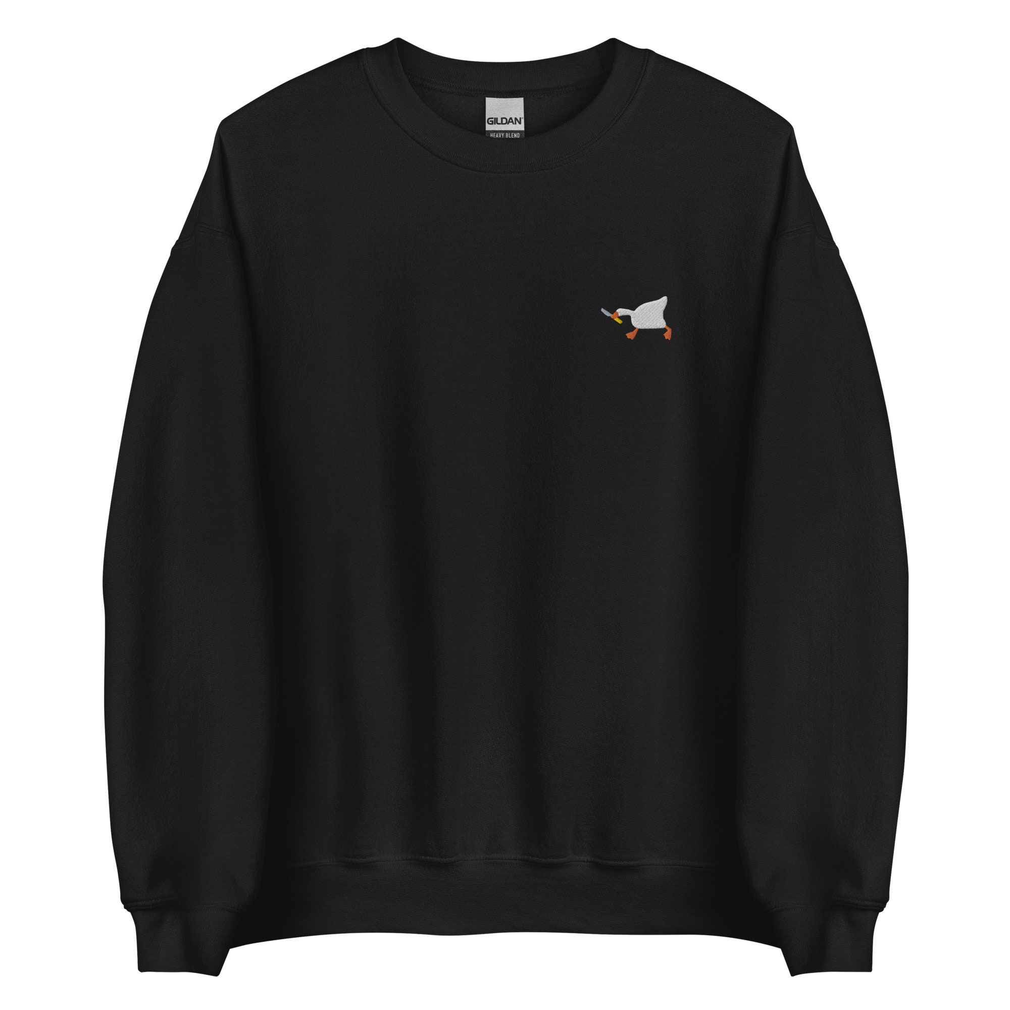 Discover Goose Embroidered Unisex Crew Neck Sweatshirt