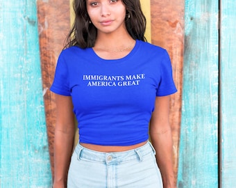 Los inmigrantes hacen grande a Estados Unidos (SVG) – Diseño de justicia social (PNG, descarga digital)