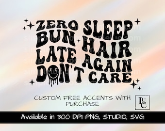 Moño desordenado PNG / Moño de pelo SVG / Archivo de corte Mom Boss / Mom Mode SVG / Diseño de fuente retro