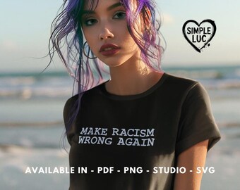 Hacer que el racismo vuelva a ser un error / Diseño digital