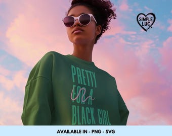 Chica negra guapa: diseño llamativo para ropa, tazas, pegatinas y más