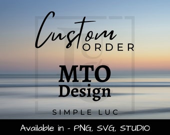 Diseño de texto personalizado: hecho a pedido (PNG, SVG, Studio)