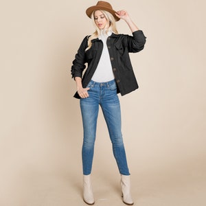 Fleece Jacket Lapel Button up Sherpa Coat
