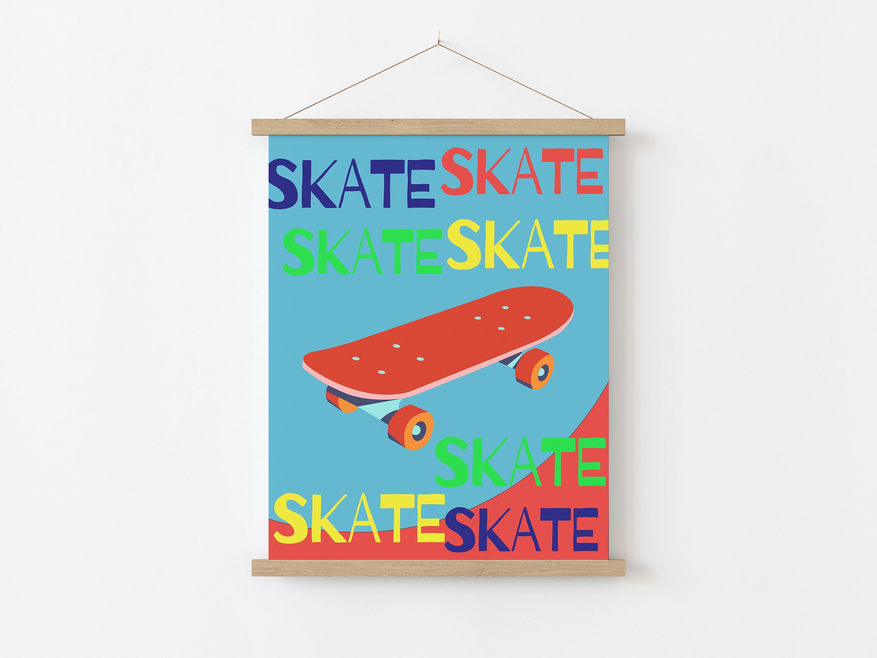 Ninja art Skate It Easy Skateboarding print, Anime, Cute, Room Décor,  Playroom Décor, Nursery Décor, Printable Instant Download Art – Grey — Roy  Fire