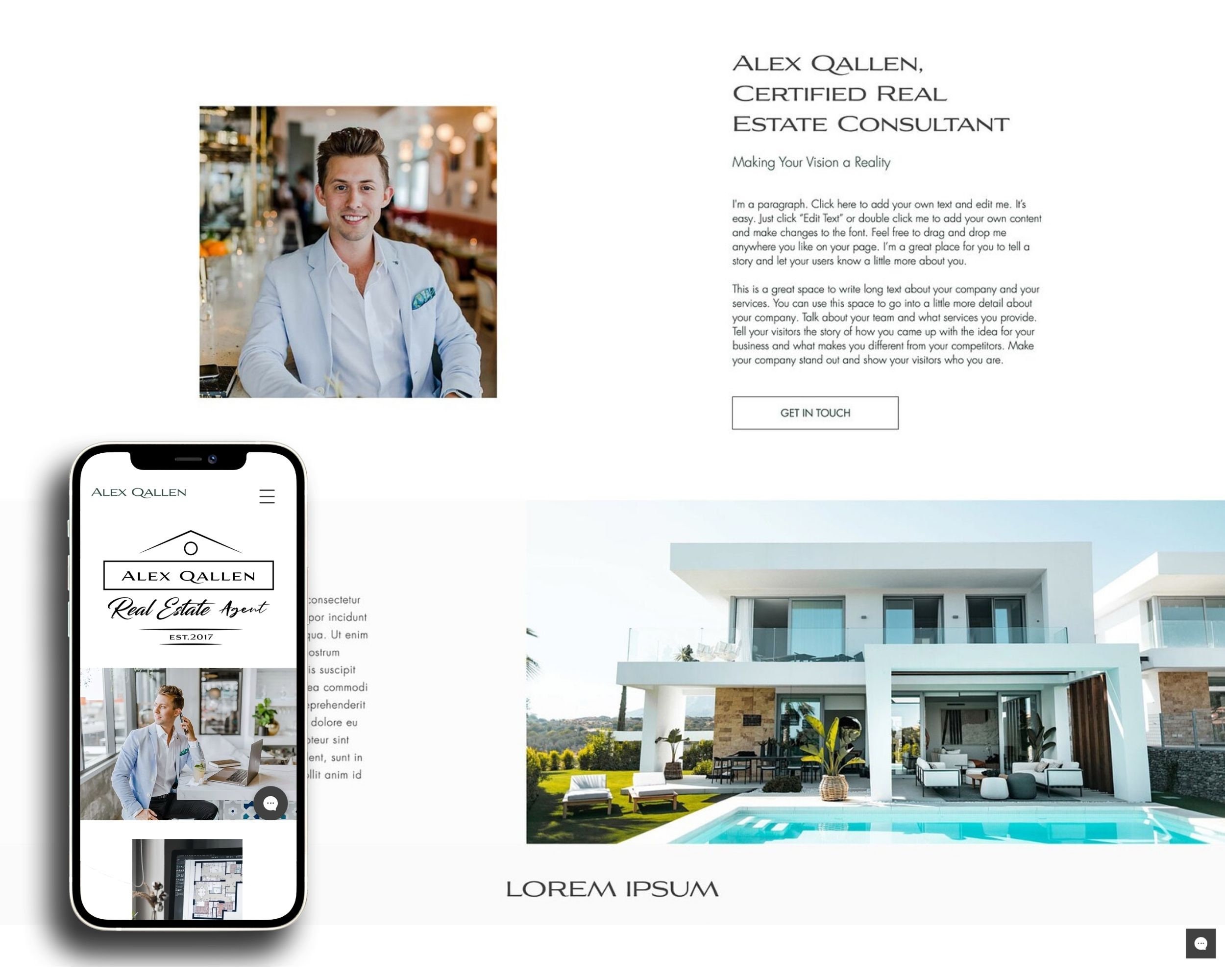 WIX Template Real Estate Wix Website Template Wix Theme - Etsy