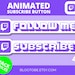 Twitch Animated Subscribe Button Animation for Twitch Video Blog ...