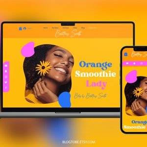 WIX Website Template, Ecommerce Beauty Blog Lifestyle Coach theme, Blogger, Influencer template, Boho Website design, Creative wix layout
