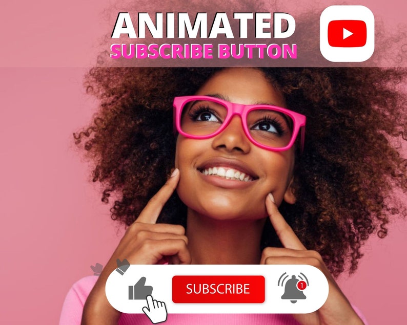 Animated Subscribe Button Animation for Youtube Video Blog, Youtube ...