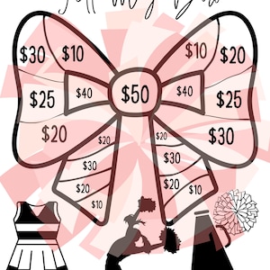 Cheer Fundraiser, Fill My Bow, INSTANT DOWNLOAD, Fundraiser, Cheer, Cheer Team