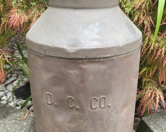 Antique D.C. Co. Milk Can 3 Gallon