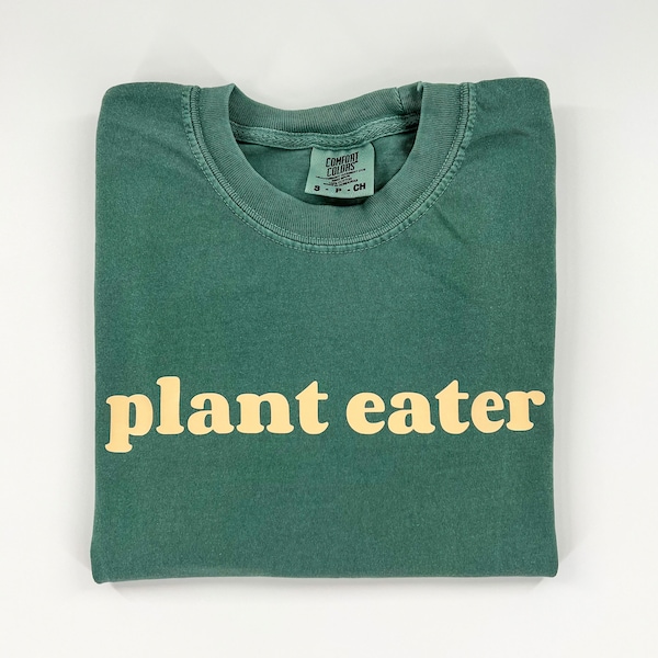 Plant Eater Shirt | Green Vegan T-shirt | Vegan Activism Tee | Animal Rights | Vegan Gift