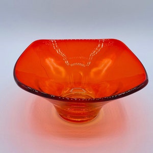 Viking Glass Amberina Epic Line Bowl with Signs of Wear
