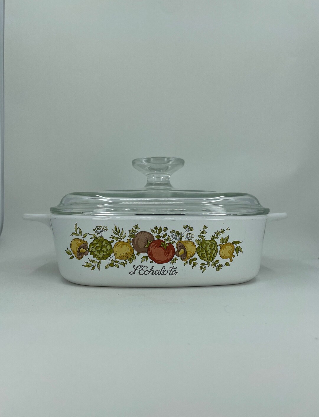 Vintage Corning Ware 1 Quart L'echalote Spice of Life Casserole Dish A1B With Lid Corning, NY