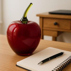 Viking Glass Red Apple Figurine – Vintage Art Glass Collectible image 10