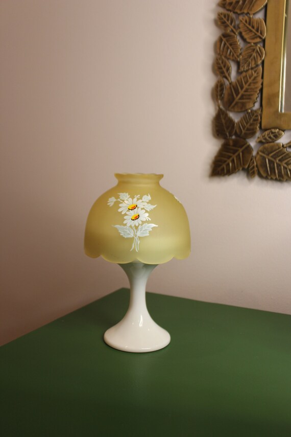 Vintage Hand Painted Glass Fairy Lamp by Westmoreland With Etsy