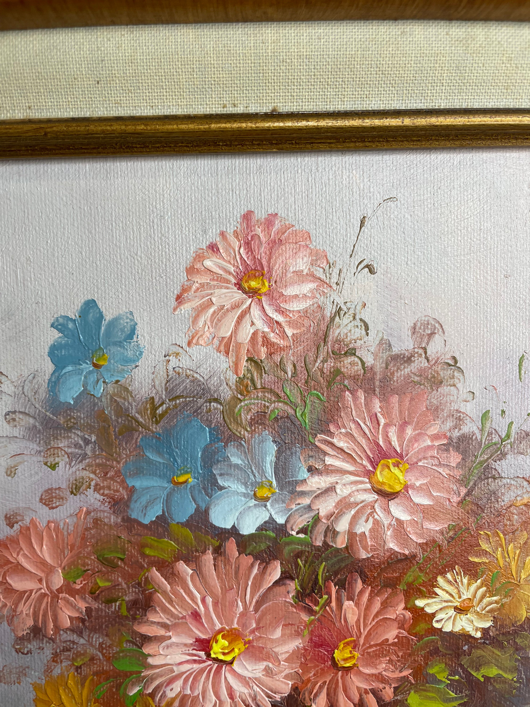 ROBERT COX ロバートコックス 静物画 花 絵画 油絵 額装 /SR6