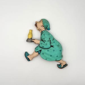 Arnel's 1974  "Race to the Outhouse" Ceramic Wall Art