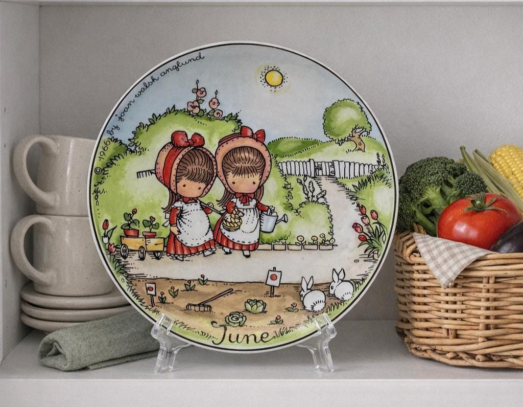 Buy Joan Walsh Anglund “june” Decorative Plate – 1966 Ebeling