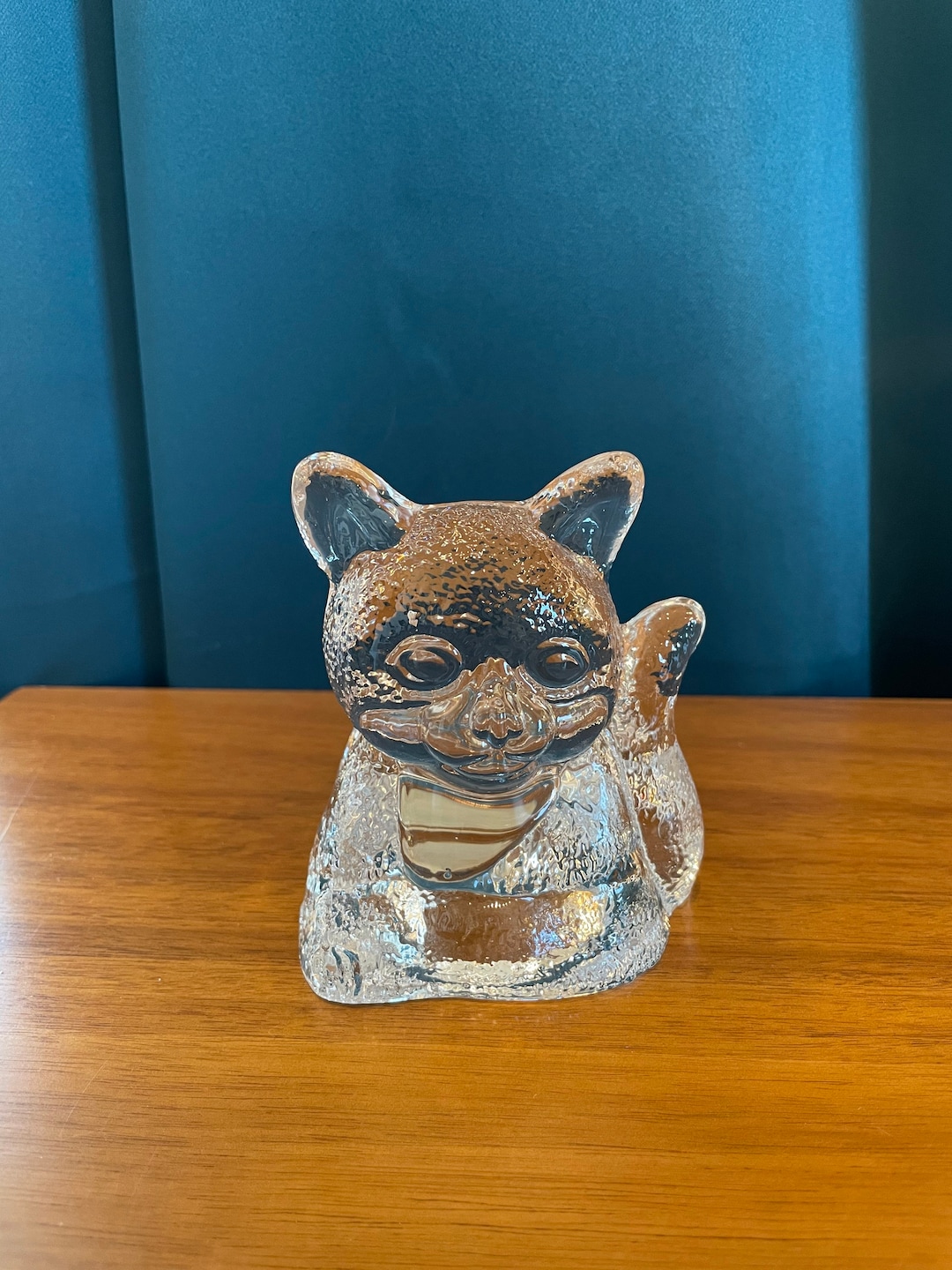 Vintage Crystal Cat Votive Candle Holder by Party Lite Made in Taiwan