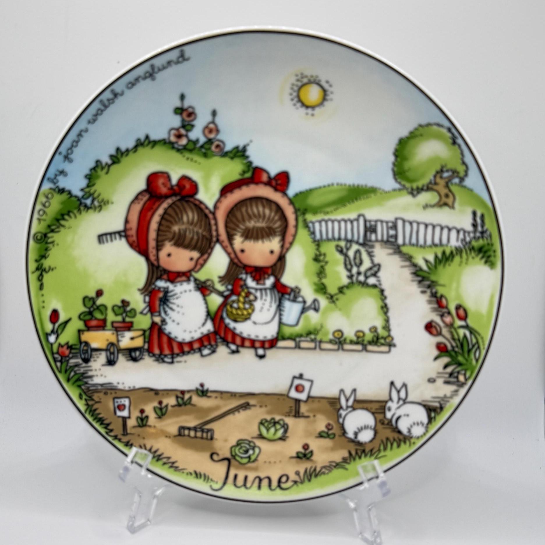 Buy Joan Walsh Anglund “june” Decorative Plate – 1966 Ebeling