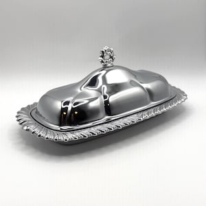 Vintage Shelton-Ware Silver-Plated Butter Dish with Glass Insert – NYC