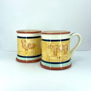 1994 H&HD Weather Vane Mugs Made in Mexico - Set of 2