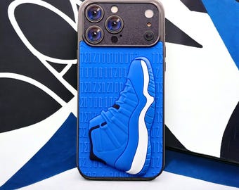 3D Sneaker Blue iPhone Case Fashion Streetwear Drip Hypebeast Shockproof Cover