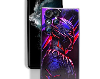 Black Panther Samsung Galaxy Case – Shockproof, Wireless Charging Compatible