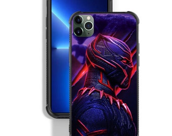 Black Panther iPhone Case – Quirky Superhero Design, Shockproof