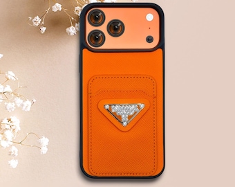 Hard TPU Leather Wallet iPhone Case