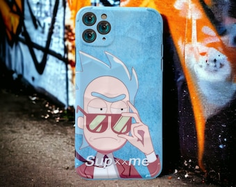 Rick and Morty iPhone-hoesje: schokbestendige cartoon-telefoonhoes – bescherming met levendige kunstwerken