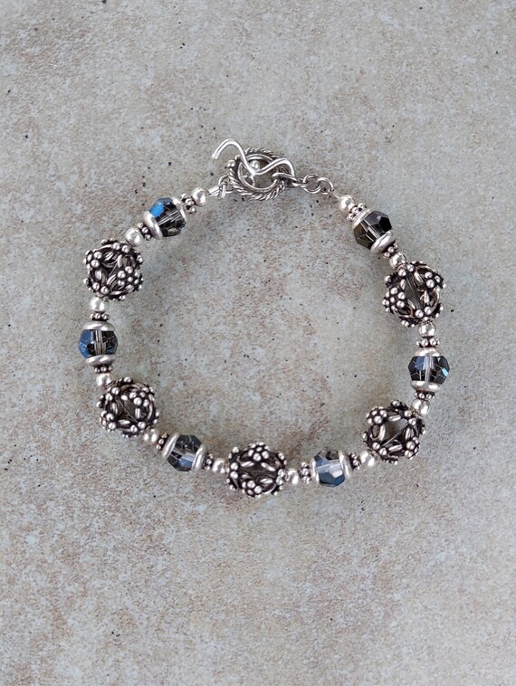 Swarovski silver bracelet Gem