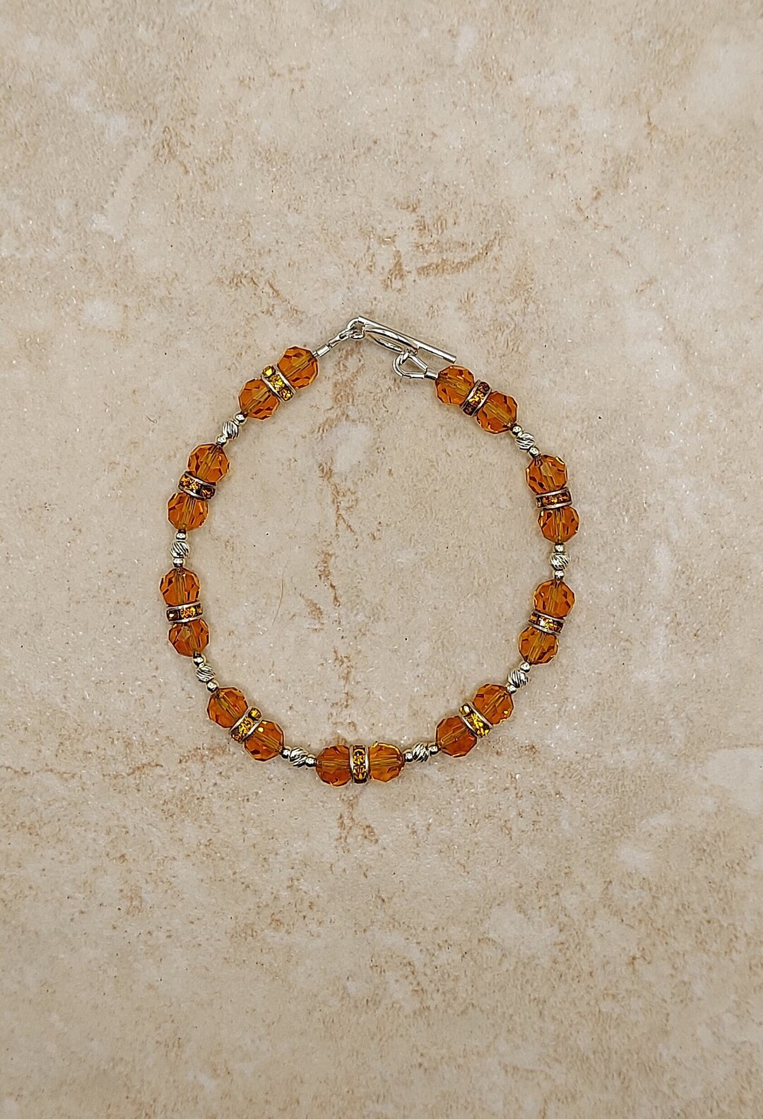 Swarovski Sterling Silver Bracelet Swarovski Topaz Bracelet Etsy