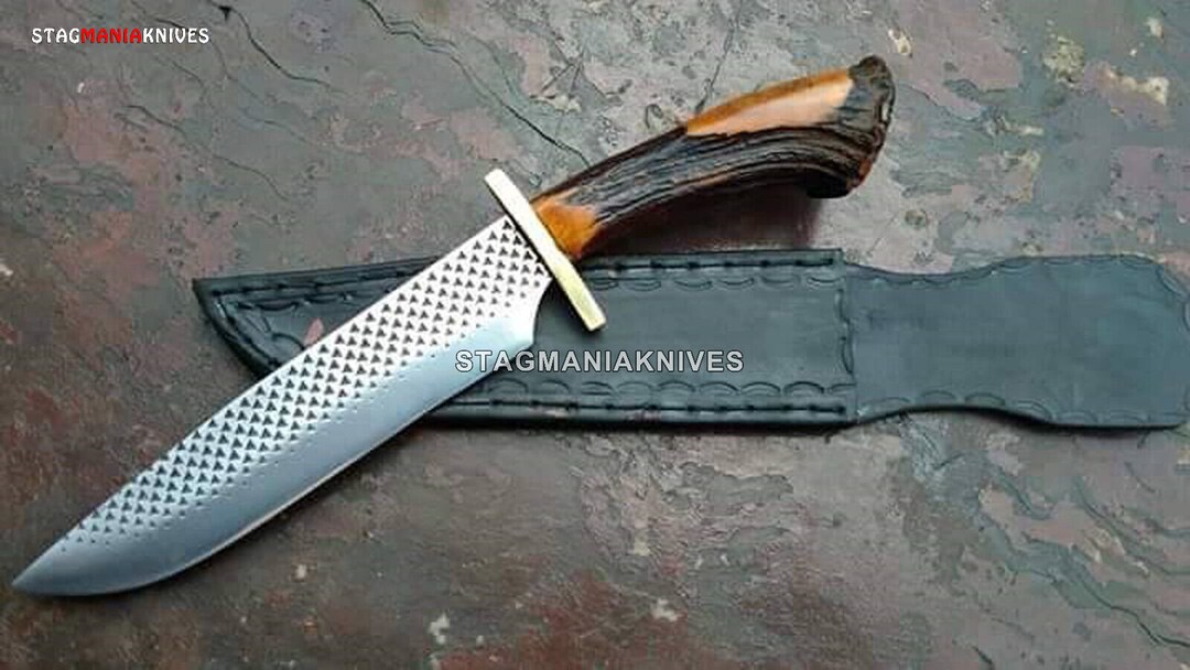 Handmade Farrier Rasp File Blade Hunting Bowie Knife With Etsy