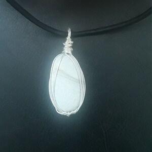 Natural Beach Rock, Wire Wrapped, One of a Kind Pendant