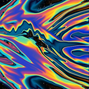 Holographic Space Art Print