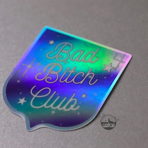 Adesivi olografici Bad Bitch Club