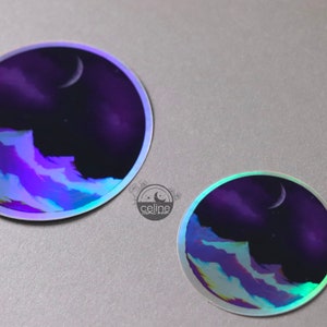 Stickers Holographique Peaceful Mountains