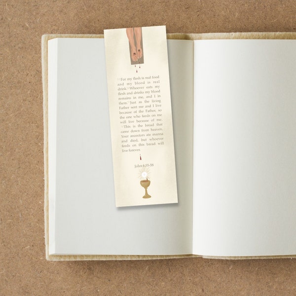 2x6 Eucharist Bookmark | Catholic Bookmark | Catholic Gift Ideas | Christian Bookmark