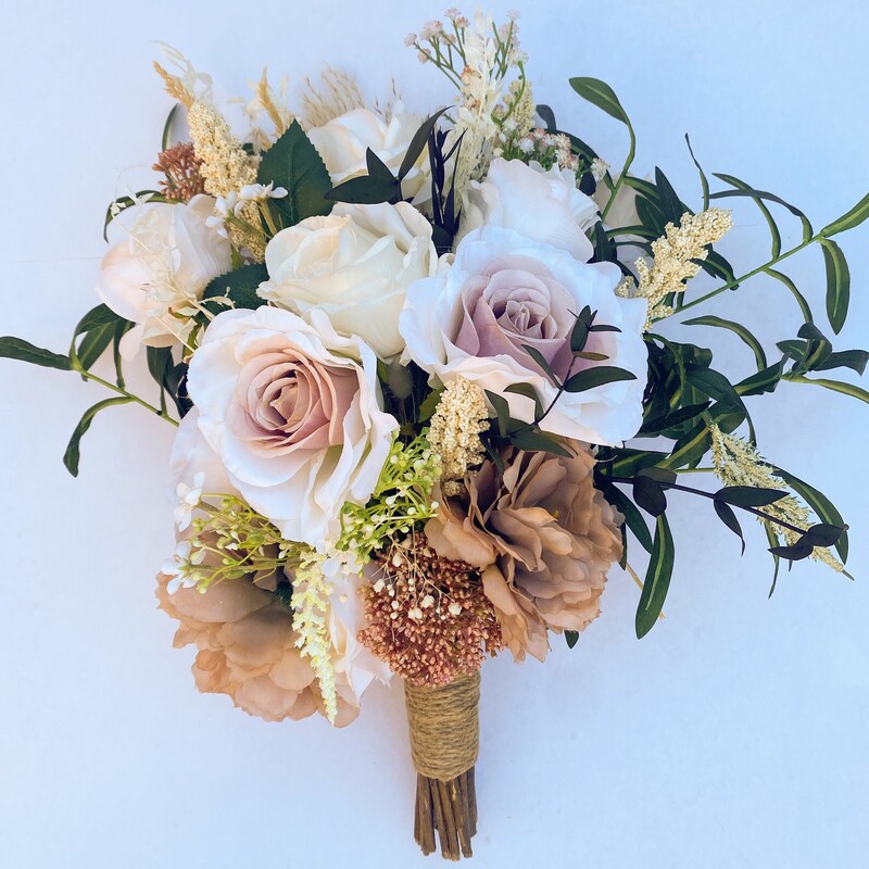 Greenery Wedding Bouquet Etsy