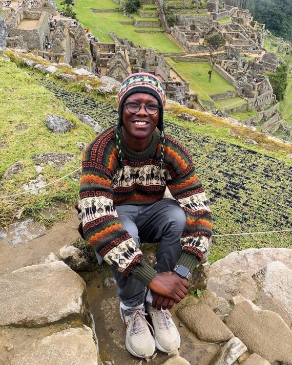 Peruvian Alpaca Sweater With Llama 