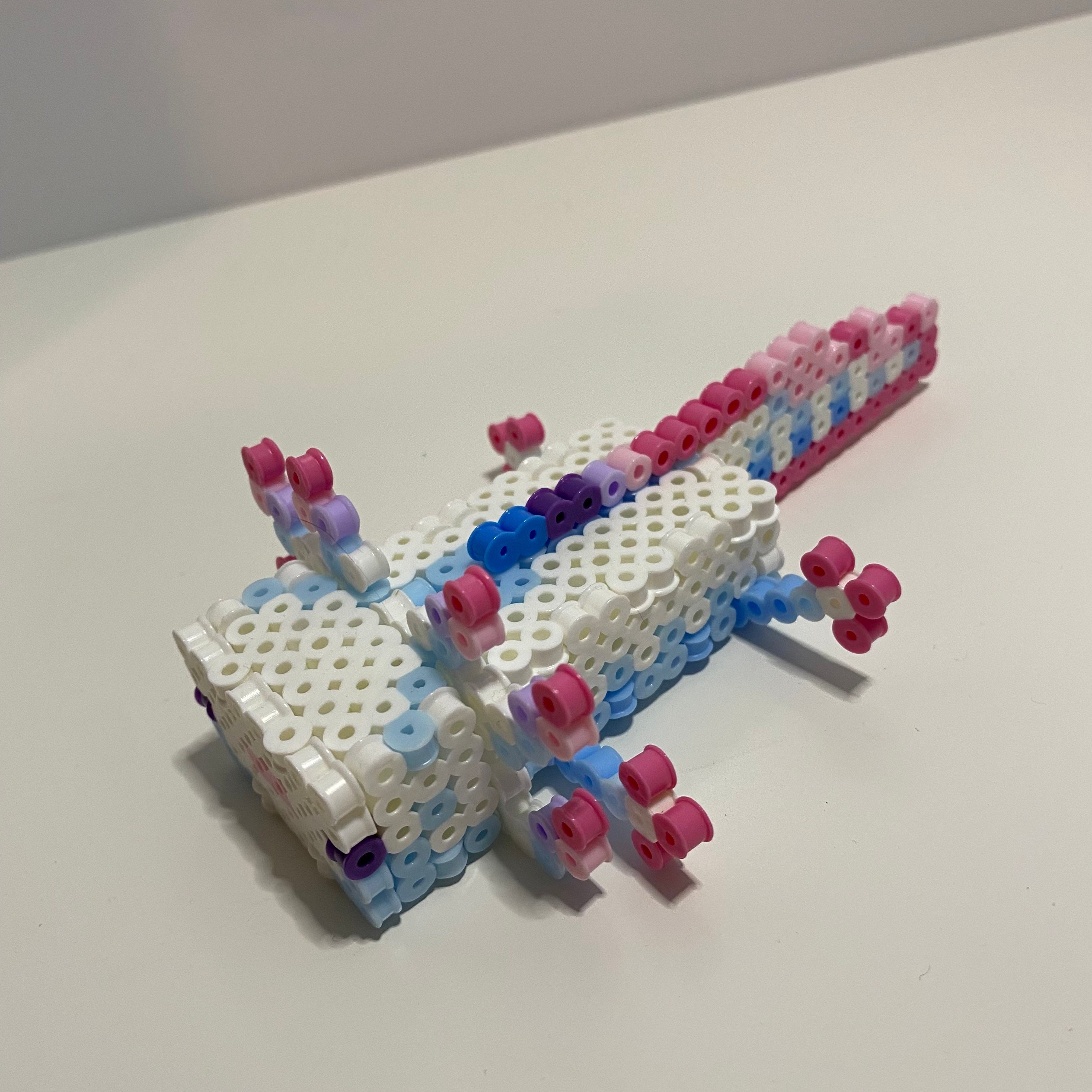 Axolotl 3D Pixel Figure - Etsy UK