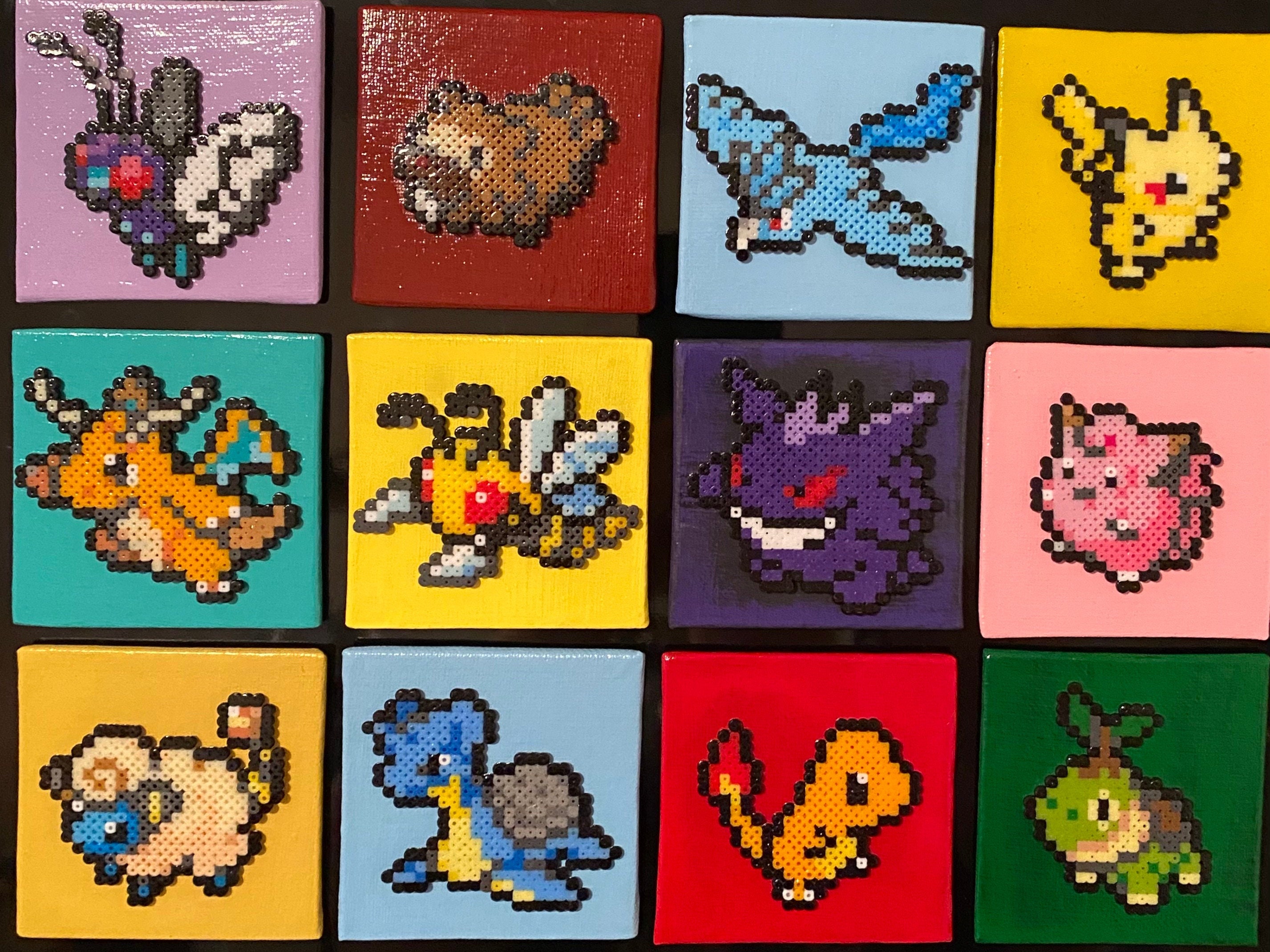 POKEMON FIRERED LEAFGREEN MINI BEAD SPRITES PERLER HAMA ARTKAL PIXEL ART  RETRO