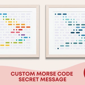 Personalized Morse Code Secret Messages: Customizable Digital Design ...