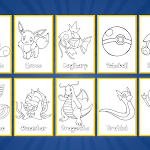 150+ Pokemon Printable Coloring Pages, Digital Download, A4 Format for Childrens Creativity, Kid Coloring Pages, Pikachu, JPEG, PNG, PDF, pokemon coloring page, pokemon coloring sheets, coloring book pages pokemon, coloring book pages pokemon,
