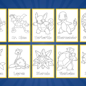 150+ Pokemon Printable Coloring Pages, Digital Download, A4 Format for Childrens Creativity, Kid Coloring Pages, Pikachu, JPEG, PNG, PDF, pokemon coloring page, pokemon coloring sheets, coloring book pages pokemon, coloring book pages pokemon,