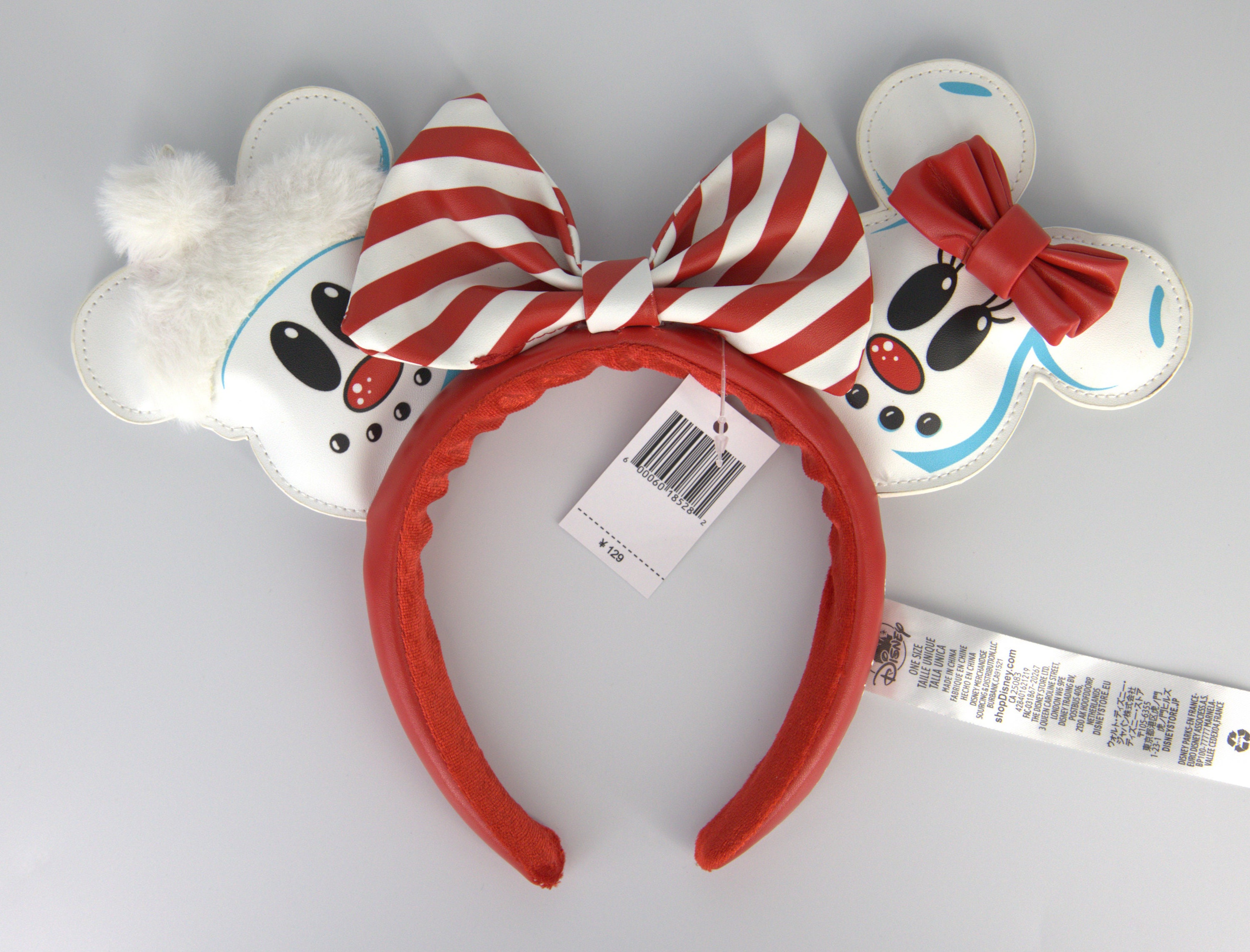 Disney Mickey/minnie Snowman Headband Ears - Etsy display picture 2