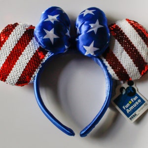 4th of July Disney headband ears