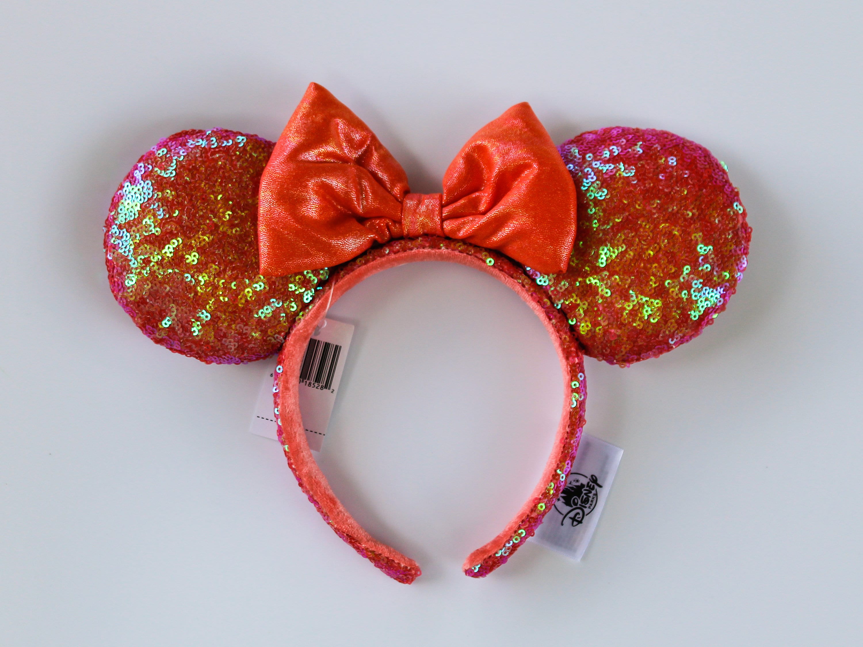 Disney Parks Coral Sequin Headband Ears - Etsy display picture 1